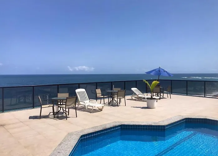 Flat vista mar com estacionamento incluído